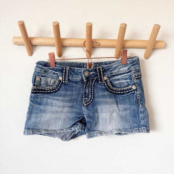 Miss Me Pants - Miss Me Irene Denim Shorts